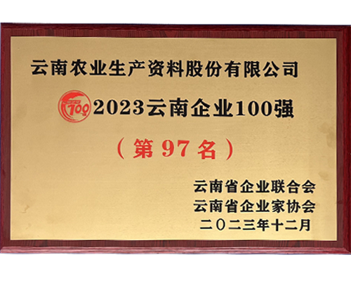2023云南企业100强第97名